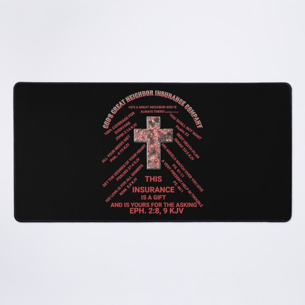 Item preview, God's Great Neighbor Insurance company design designed and sold by S4G Tees.