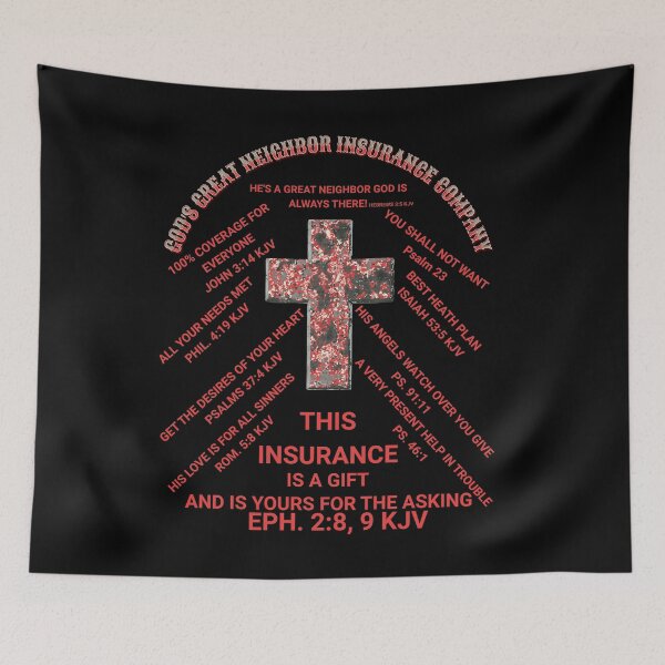 Item preview, God's Great Neighbor Insurance company design  designed and sold by S4G Tees.