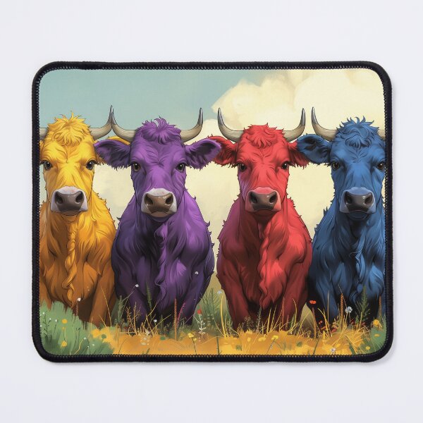 Item preview, Colorful cows designed and sold by valerko26.