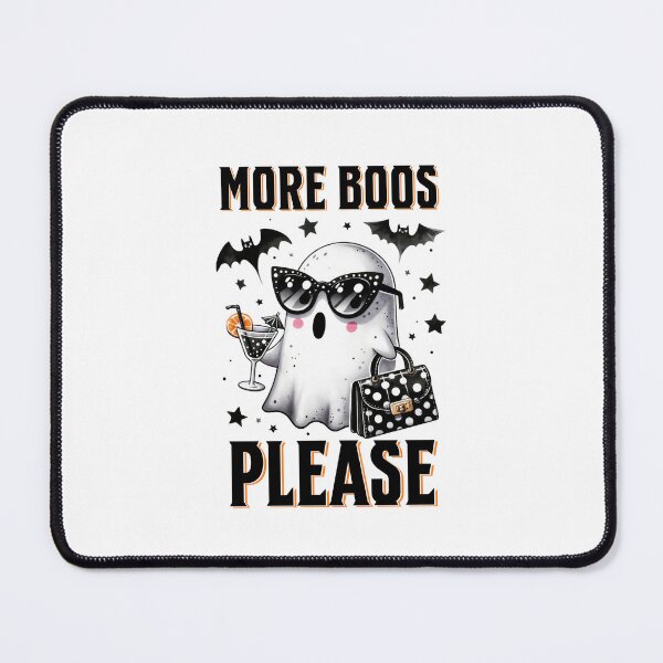 Item preview, More Boos, please Halloween ghost drinking a cocktail design  designed and sold by InspireGlow.