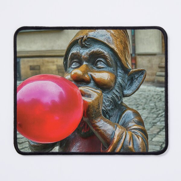 Item preview, Thinking of Wroclaw - Gnome Blowing Up a Balloon designed and sold by Purrfecta.