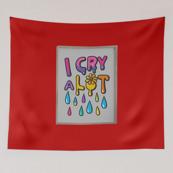Item preview, Copy of Colorful "I Cry A Lot" Art designed and sold by magicalshops.