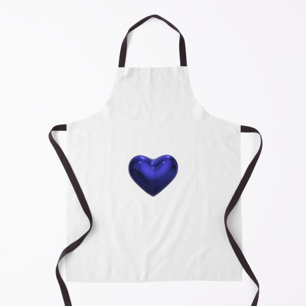 Item preview, Dark Blue 3D Metallic Heart designed and sold by bubblesjpeg.