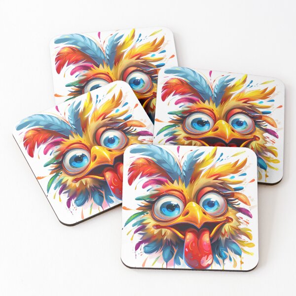 Item preview, Happy Chicken with wide eyes designed and sold by myartisanco.