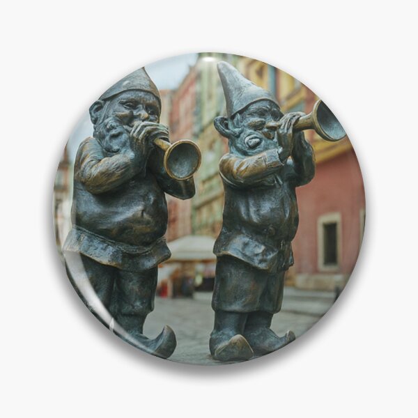 Item preview, Thinking of Wroclaw - Gnomes Playing Bugles designed and sold by Purrfecta.