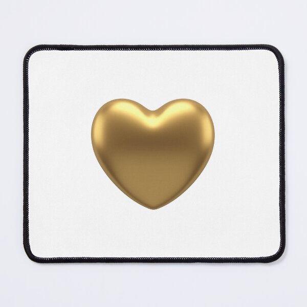 Item preview, Gold 3D Metallic Heart designed and sold by bubblesjpeg.