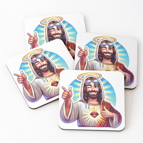 Item preview, Cool Jesus with Halo and Shades designed and sold by DecalBox.
