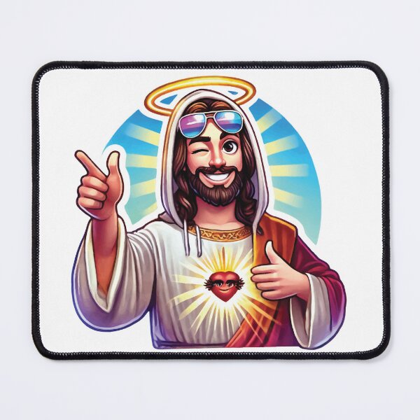 Item preview, Cool Jesus with Halo and Shades designed and sold by DecalBox.