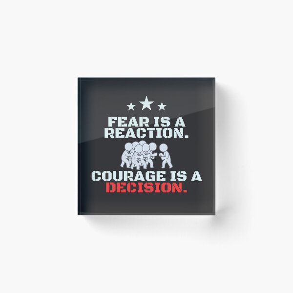 Item preview, Fear and Courage. designed and sold by creatorplus.