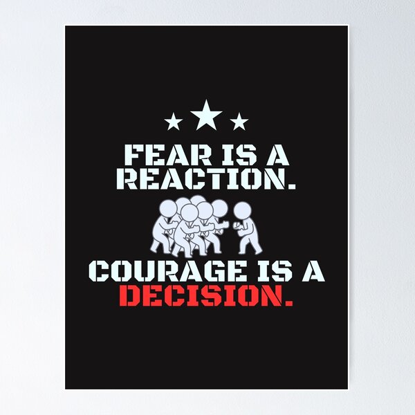 Item preview, Fear and Courage. designed and sold by creatorplus.