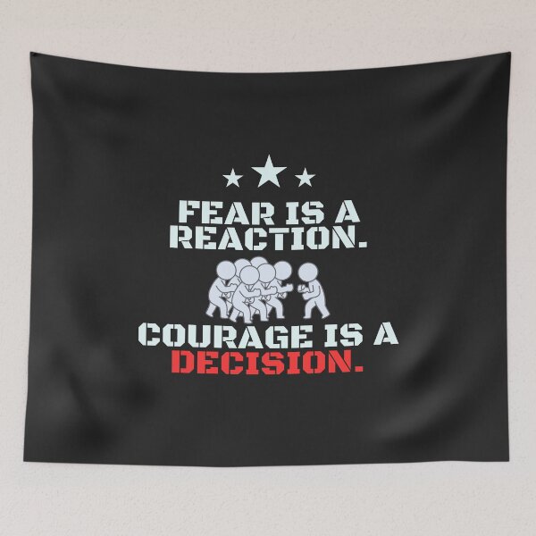 Item preview, Fear and Courage. designed and sold by creatorplus.