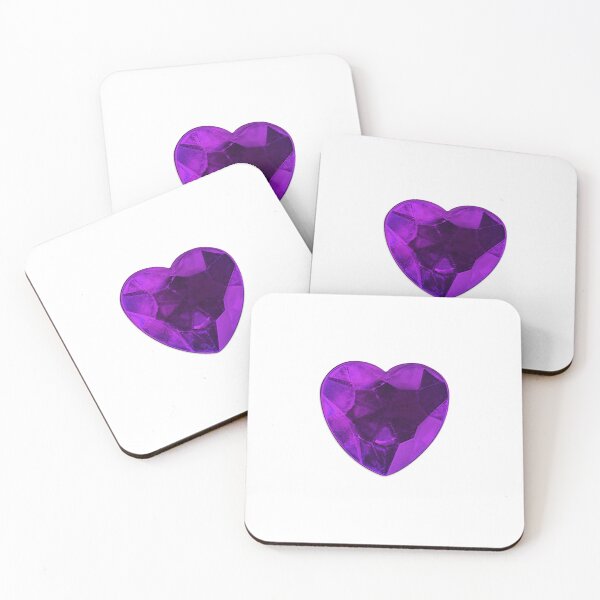 Item preview, Purple Metallic Gem Heart designed and sold by bubblesjpeg.