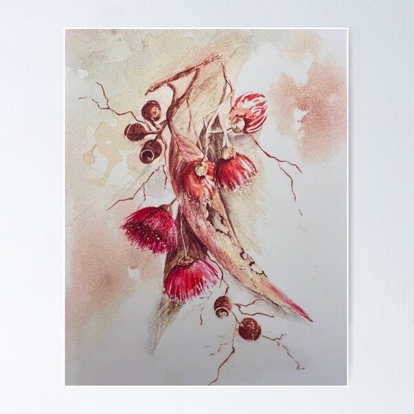 Item preview, Eucalypt Flowers designed and sold by HelenSpicerArt.