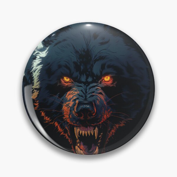 Item preview, Snarling black wolf designed and sold by valerko26.