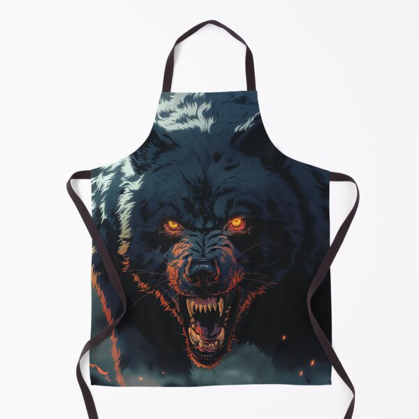 Item preview, Snarling black wolf designed and sold by valerko26.