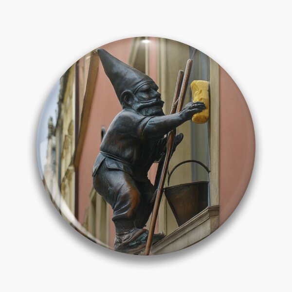 Item preview, Thinking of Wroclaw - Gnome Washing Window designed and sold by Purrfecta.
