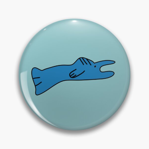 Item preview, Poorly Drawn Fish (Blue) designed and sold by rileyamoss.