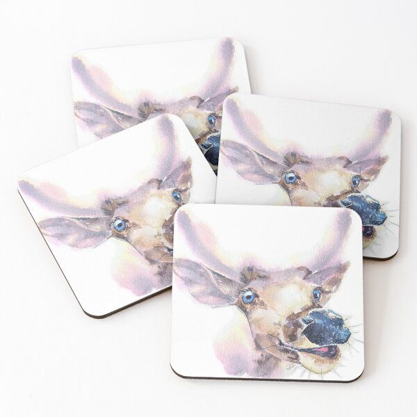 Item preview, Expressive portrait of a cheerful deer designed and sold by MarieLeRiz-Art.
