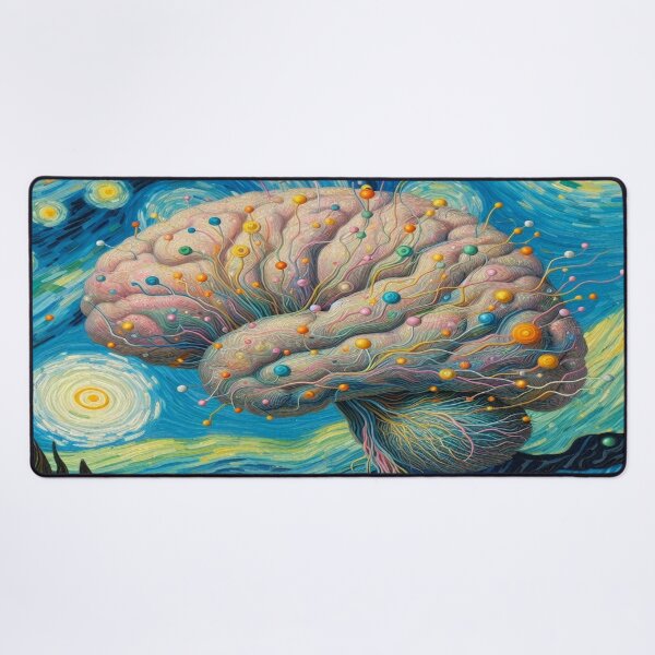Item preview, Swirling Brain: Van Gogh’s Starry Night Meets Neuroscience designed and sold by Naomi Gutierrez Parrish.