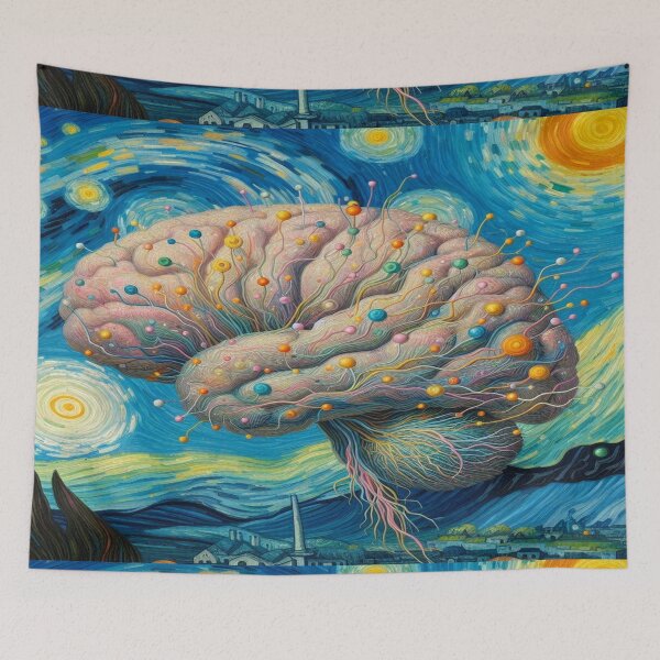 Item preview, Swirling Brain: Van Gogh’s Starry Night Meets Neuroscience designed and sold by Naomi Gutierrez Parrish.