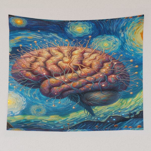 Item preview, Impressionist Brain Art: Van Gogh’s Starry Night Influence designed and sold by Naomi Gutierrez Parrish.