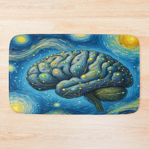 Item preview, Starry Night Brain: A Van Gogh-Inspired Masterpiece designed and sold by Naomi Gutierrez Parrish.