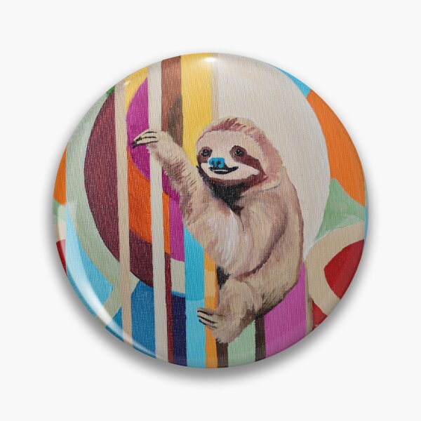 Item preview, Sloth in Geometrics Painting  designed and sold by Darcydoesart.