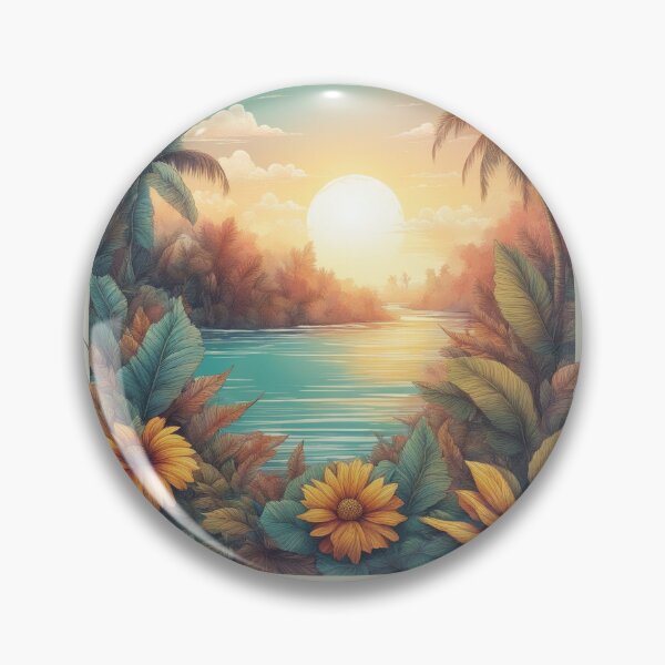 Item preview, Vibrant Summer Digital Art Illustration designed and sold by hjian8219.