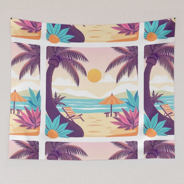 Item preview, Vibrant Summer Digital Art Illustration designed and sold by hjian8219.