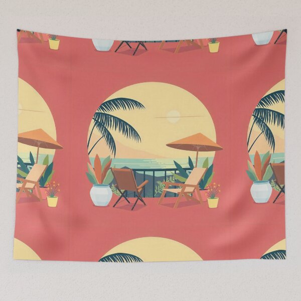 Item preview, Vibrant Summer Digital Art Illustration designed and sold by hjian8219.