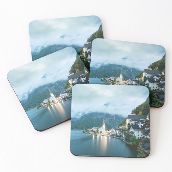 Item preview, Hallstatt Cityscape Cloudy evening designed and sold by Sonny Vermeer.