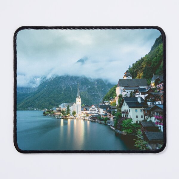 Item preview, Hallstatt Cityscape Cloudy evening designed and sold by Sonny Vermeer.