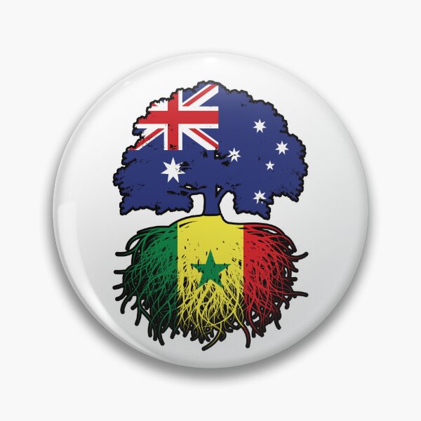 Item preview, Senegal Senegalese Australian Australia Tree Roots Flag designed and sold by FlagX.