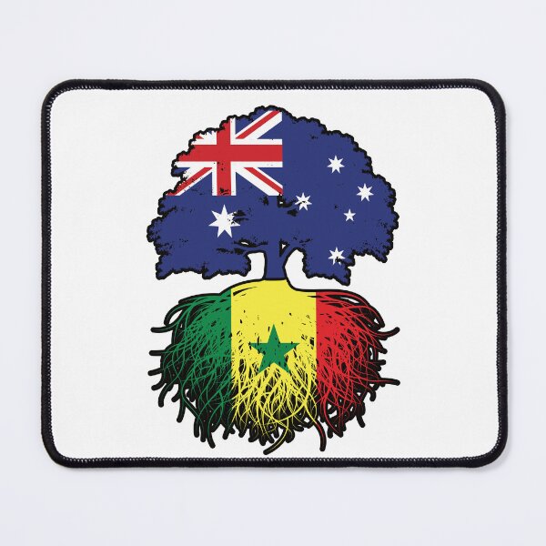 Item preview, Senegal Senegalese Australian Australia Tree Roots Flag designed and sold by FlagX.