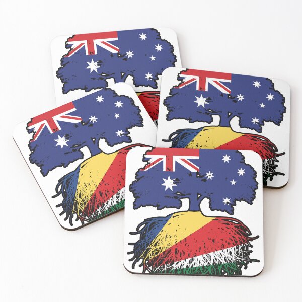 Item preview, Seychelles Seychellois Australian Australia Tree Roots Flag designed and sold by FlagX.