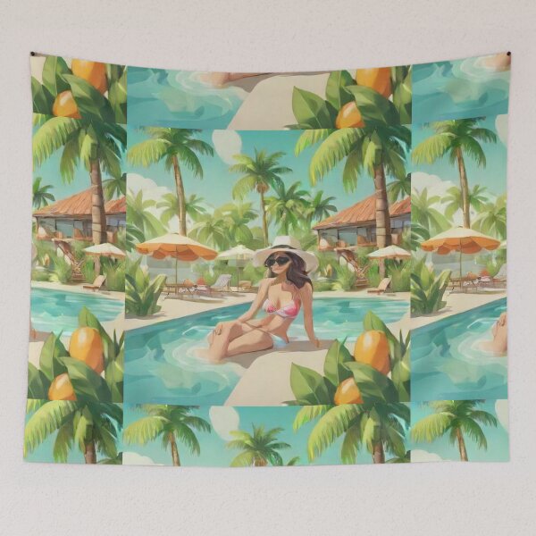 Item preview, Free Vector Flat Summer Vibes Illustration designed and sold by hjian8219.