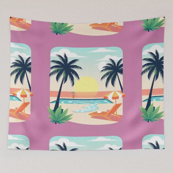 Item preview, Free Vector Flat Summer Vibes Illustration designed and sold by hjian8219.