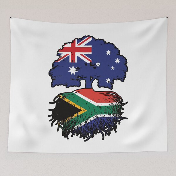 Item preview, South Africa South African Australian Australia Tree Roots Flag designed and sold by FlagX.