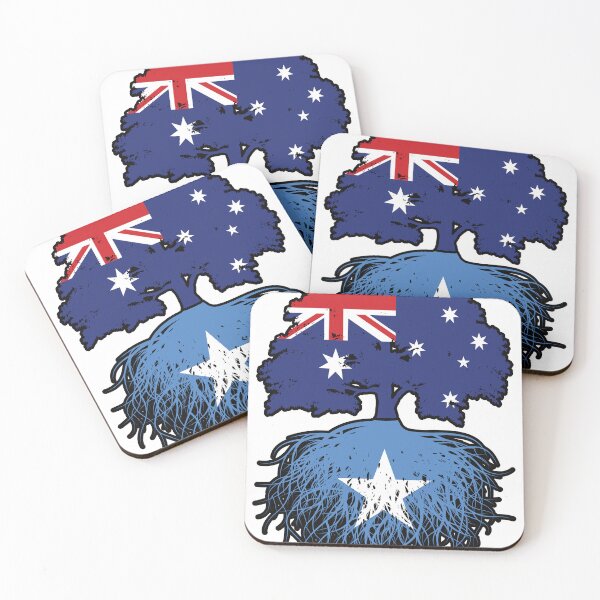 Item preview, Somalia Somali Australian Australia Tree Roots Flag designed and sold by FlagX.