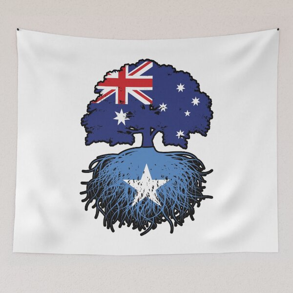 Item preview, Somalia Somali Australian Australia Tree Roots Flag designed and sold by FlagX.