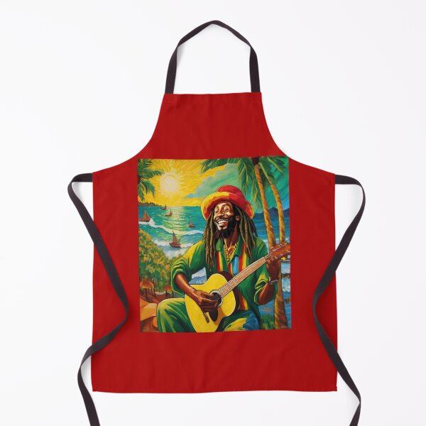 Item preview, "Golden Sun Reggae: Rastafarian Guitarist in Jamaica" designed and sold by Artisticanvas.