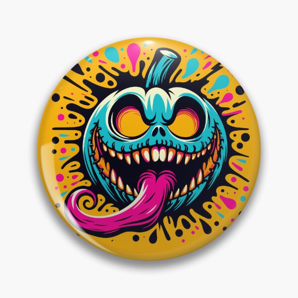 Item preview, Psycho Pumpkin: A Vibrant Halloween Horror designed and sold by H Jonas.