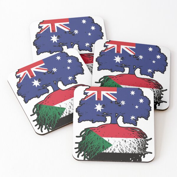 Item preview, Sudan Sudanese Australian Australia Tree Roots Flag designed and sold by FlagX.