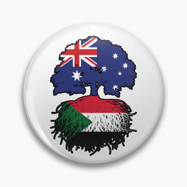 Item preview, Sudan Sudanese Australian Australia Tree Roots Flag designed and sold by FlagX.