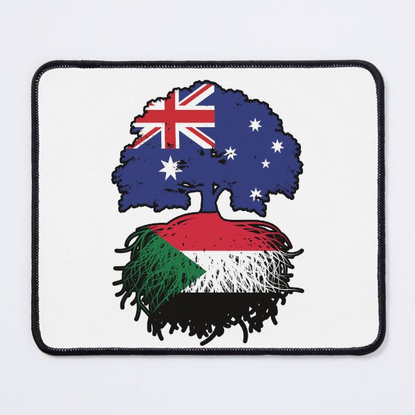 Item preview, Sudan Sudanese Australian Australia Tree Roots Flag designed and sold by FlagX.