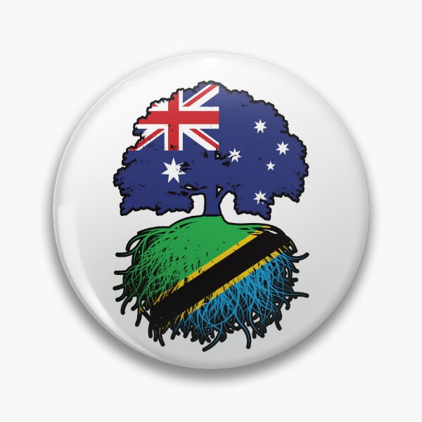 Item preview, Tanzania Tanzanian Australian Australia Tree Roots Flag designed and sold by FlagX.