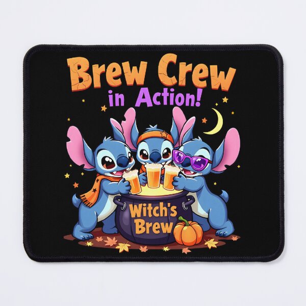 Item preview, Halloween Stitch : Brew Crew in Action - A Funny Witches Brew Design for Halloween designed and sold by TheInkyOwl-TIO.