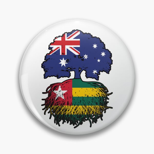 Item preview, Togo Togolese Australian Australia Tree Roots Flag designed and sold by FlagX.