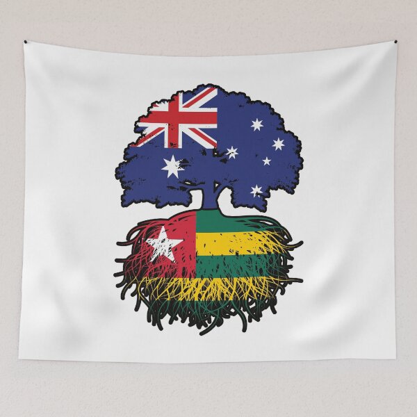 Item preview, Togo Togolese Australian Australia Tree Roots Flag designed and sold by FlagX.