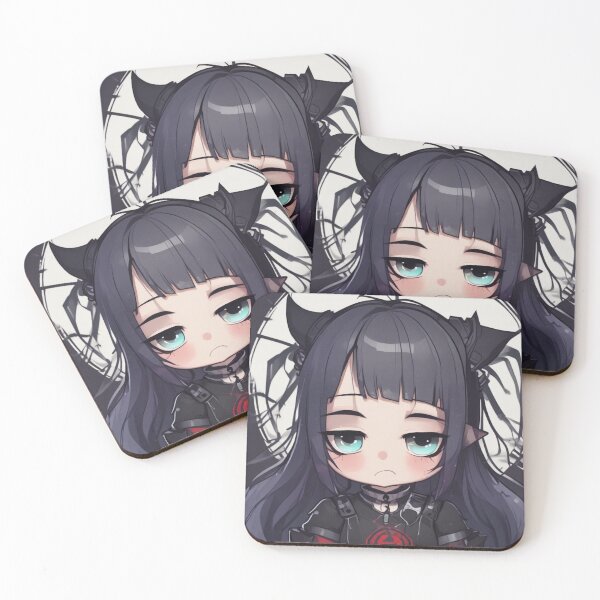 Item preview, Meh Chibi Anime Goth Chick designed and sold by KnottyToons.